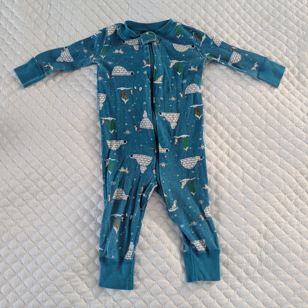 Teal Kids One Piece with Fun Print